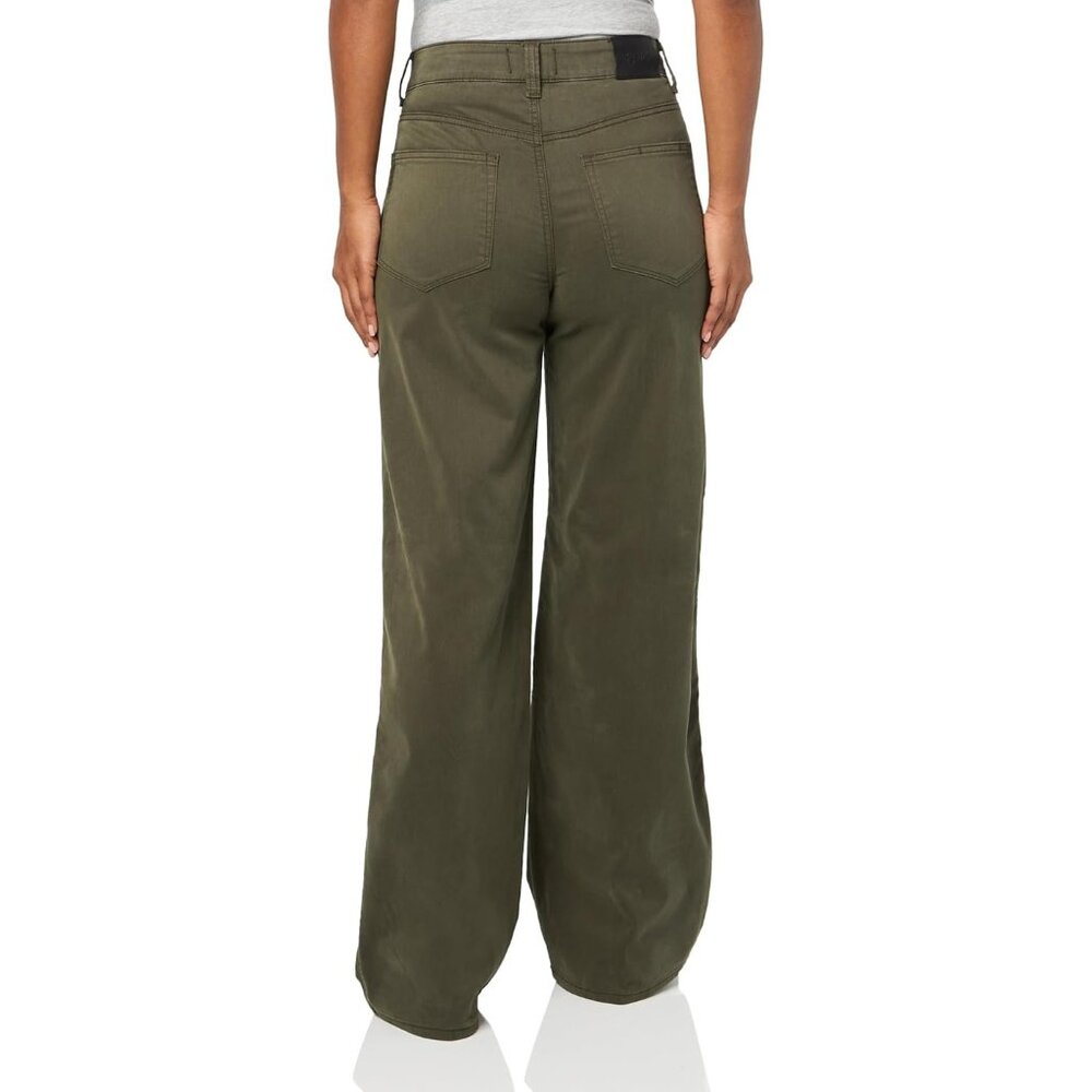 PAIGE Women's Clean Front Sasha size 24 x 34 Jean Knee Darts Wide Leg High Rise - Picture 2 of 15